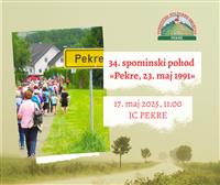 34. spominski pohod "Pekre 23. maj 1991"