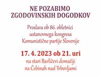 Ne pozabimo zgodovinskih dogodkov - Pohod z baklami na Čebine
